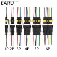 ✺☒☁ 1set AMP 1P 2P 3P 4P 5P 6P Way Waterproof Electrical Auto Connector Male Female Plug with Wire Cable harness for Car Motorcycle