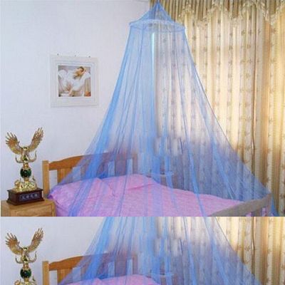 【LZ】  Mosquito Net Bed Canopy Netting Elegant Round Lace Decor Insect Curtain Dome Mosquito Nets House Bedding Decor Household TextileTH