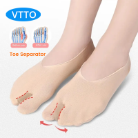 VTTO 1คู่ที่คั่นนิ้วเท้า Hallux Valgus Bunion อุปกรณ์จัดรูปเท้าฟุตเครื่องหนีบผมตรงกระดูกตัวปรับนิ้วหัวแม่มือถุงเท้าแก้ไข