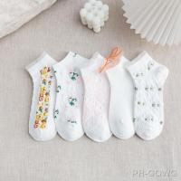 【LZ】♕☏✇  Jk Meias Primavera Renda Meias Lolita Barco Meias das Mulheres Meias de Algodão Malha Respirável Moda Curta Socken