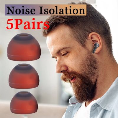 ที่อุดหูโฟมจำรูปนุ่มซิลิโคนที่อุดหูแยกเสียงรบกวนอะไหล่ที่อุดหูขนาด S/m/l หูฟังชนิดใส่ในหูอุปกรณ์เสริม