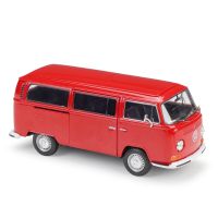 ยินดีต้อนรับ1:24 Volkswagen 1972 T2รถบัส1963 T1รถตู้รถบัสแบบจำลองรถจากโลหะอัลลอยด์ยานพาหนะหล่อดายโมเดล