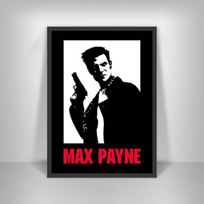 โปสเตอร์ศิลปะเกม Max Payne โปสเตอร์ผ้าใบพิมพ์ภาพฝาผนังตกแต่งบ้าน (ไร้กรอบ) Heyuan ในอนาคต