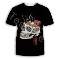 Artistic Amazing Cool Skulls 3D Printed 2022 New Fashion Summer Harajuku T-shirt Unisex Top O-Neck Short Sleeve S20