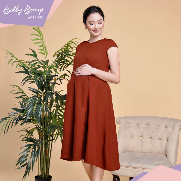 MATERNITY DRESS WITH ZIPPER BACK ENCLOSURE Lazada PH