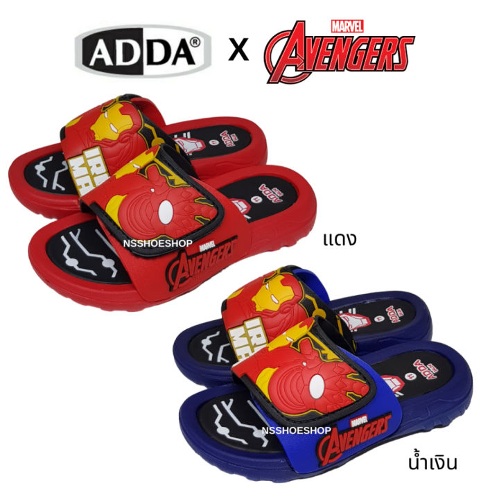 adda-34l04-ไอออนแมน-iron-man-รองเท้าแตะเด็กแบบสวม-อเวนเจอร์-avengers