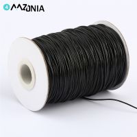 0.5-5mm Black Waxed Cord Waxed Thread String Strap Necklace Rope for Jewelry Making Diy Bracelet Necklace Accessories