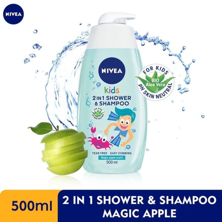ni-vea-baby-kids-2-in1แชมพู-ครีมอาบน้ำ-500ml-2กลิ่นพร้อมส่ง-สินค้านำเข้าไม่มีในไทยหอมสุดๆต้องลอง