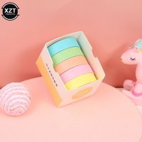 5Rolls Solid Color Washi Tape Organizer Decorative Masking Tape Set Cute Scrapbooking Adhesive Tape School Stationery TV Remote Controllers
