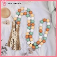 LUCKY HAIRACC 2 Pcs ไม้สำหรับไม้ พวงมาลัยพู่ห้อย พร้อมพู่ห้อย เกลียวใหญ่ ถาดตกแต่งฤดูใบไม้ร่วง ของใหม่ Pleochroic ไม้ตกแต่งตกแต่ง ในร่มและกลางแจ้ง