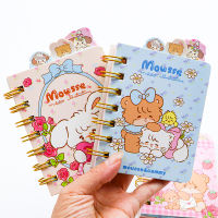 12pcs Cartoon Cute Mikko Coil Notepad Message Memo Small Notebook Stationery Wholesale