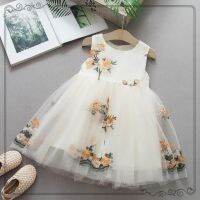 【jeansame dress】2020 GirlDress แขนกุด TutuSummer แขนกุด PartyGirls Baby DressesClothes