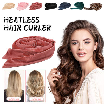 Rebrol【จัดส่งฟรี】 Heatless Curling Rod Headband Lazy Bow Hair Curlers Soft No Heat Sleeping Hair Rollers DIY เครื่องมือจัดแต่งทรงผมสำหรับเด็กผู้หญิง