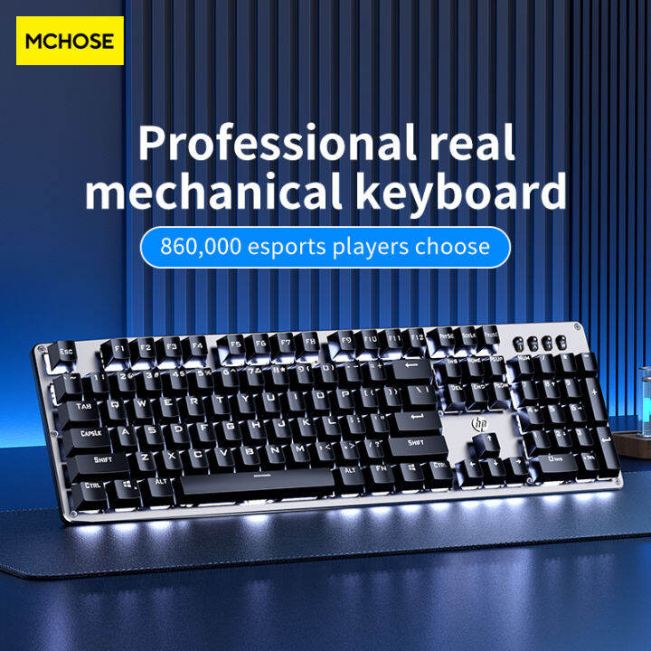 HP GK100 Game Mechanical Keyboard Professional Esports Wired Keyboard ...