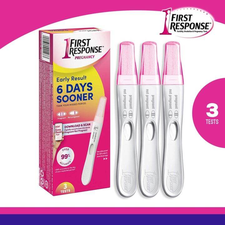 ubqp11812rpa First Response Early Result Pregnancy Test 3 Tests x6 Days