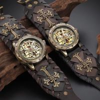 Imported quality goods hollow out automatic mechanical watch men cool leisure contracted high luminous waterproof version match watch male --nb230710₪▧❃