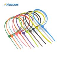 100Pcs/lot 200mm Self-locking Nylon Durable Cable Ties 8 inch 2.5*200mm 12 Color Plastic Non-slip Wire Zip Ties Set UL Certified Cable Management