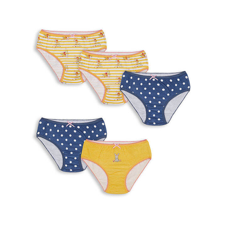 กางเกงในเด็กผู้หญิง-mothercare-little-bunny-briefs-5-pack-wc649