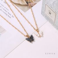 Necklace Butterfly Simple Necklaces Sweet Color Clavicle Chain Fashion Accessories