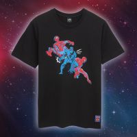 Marvel Men Spiderman T-Shirt - เสื้อยืดผู้ชายลายมาร์เวล สไปเดอร์แมน สินค้าลิขสิทธ์แท้100% characters studio