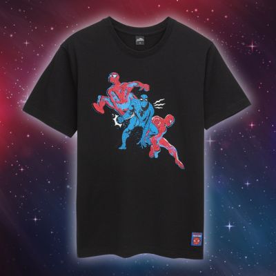 Marvel Men Spider-man T-Shirt 👕- เสื้อยืดผู้ชายลายมาร์เวล เสื้อยืดผ้าฝ้ายแท้ ดูดี เป็นที่นิยม เรียบง่าย