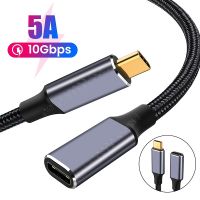 Robotsky USB C Kabel Ekstensi Tipe C Kabel Ekstensi USB-C Thunderbolt 3 untuk Xiaomi Huawei Switch USB 3.1 Kabel Ekstensi USB