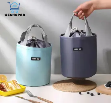 4 Pack Insulated Lunch Bags Aesthetic Lunch Bag Foldable Portable Bento Bag  with