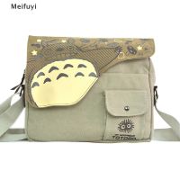 COD SDFERTGEYER [Meifuyi] Canvas Messenger Bag Anime Neighbor Totoro Top Handle Shoulder Bag Cosplay COD