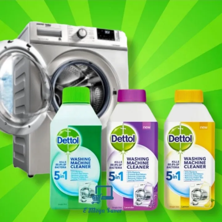 🇬🇧Dettol 5in1 Washing Machine Cleaner 250ml (8.45fl oz) Lazada