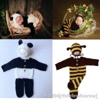 ☾ rfefefewfeerew Newborn fotografia adereços bebê photoshoot outfit annimal cosplay malha macacão roupas de