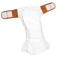 Four-layer Washable Nappy Foldable Water Absorption Diaper Reusable Napkin for Adults The Old (White) Cloth Diapers