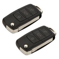 2X 3 Button Replacement Keyless Entry Remote Car Flip Key Shell Fob Case for