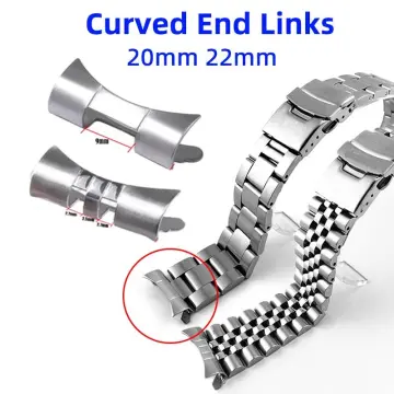 22mm Hollow Curved WatchBand Jubilee Bracelet For Seiko Prospex
