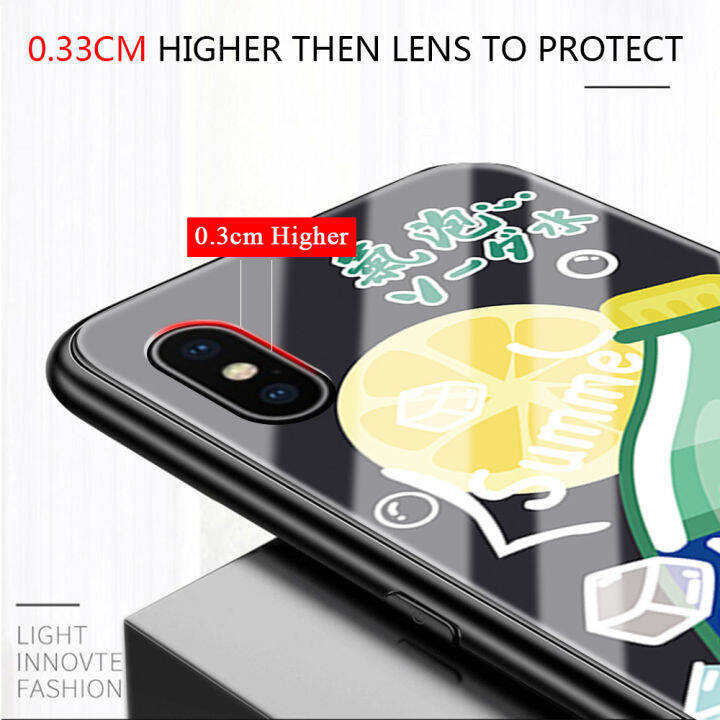 ปากกาสำหรับ-oppo-reno10-pro-5g-กล่องใส่เครื่องดื่มสุดสร้างสรรค์สำหรับฤดูร้อนเคสแข็งกระจกนิรภัยมันวาวฝาหลังเคสใส่โทรศัพท์