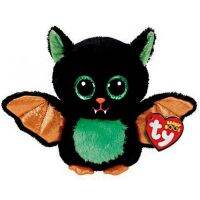 【ของเล่นตุ๊กตา】 Ty Beanie Animal Stuffed Plush Toy Beastie Cute Halloween Golden Wing Bat Doll Children Birthday Toys Gift 15cm