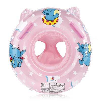 Baby Inflatable Float Swimming Seat With Handle Ring Circle Raft Safety Chair Swimming Pool Party PVC Toy Over 1Y For Boys Girls