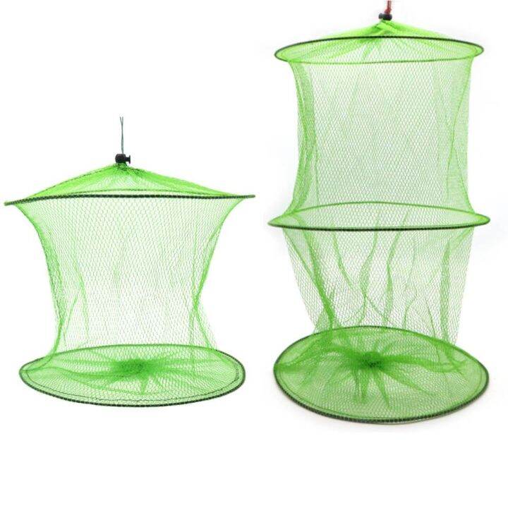 FSSSAA Mesh Collapsible Portable Fish Guard Nets Minnow Trap Crawfish ...