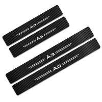 【COOL】 Motorbike Decorations Corner สำหรับ Audi A4 A3 8P Sportback 8L 8V Auto Door Sills ฟิล์มกันรอยสติ๊กเกอร์สำหรับ Audi A3 A4 A6อุปกรณ์เสริมรถยนต์สติกเกอร์