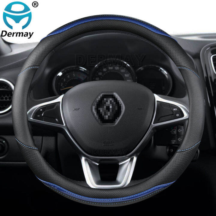 for-renault-logan-1-2-3-for-dacia-logan-car-steering-wheel-cover-microfiber-leather-carbon-fiber-fashion-auto-accessories