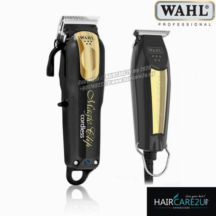 Wahl 5 Star Black Gold Magic Clip Cordless Clipper and Detailer