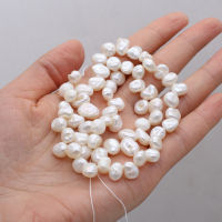 Natural Freshwater Partial Pore Regeneration Bead Spacer Beads for Women Jewelry Making Elegant celet DIY Necklace 13 Inches