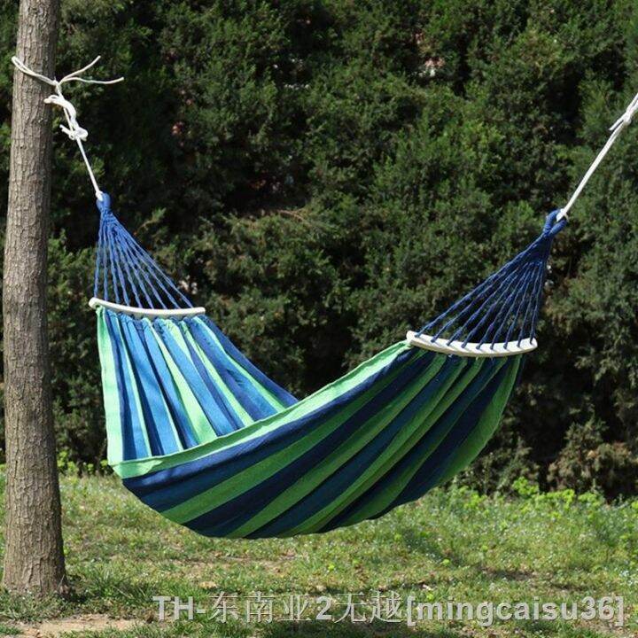 hyfvbu-camping-hammock-outdoor-garden-canvas-thickened-anti-rollover