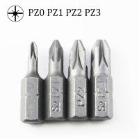 【cw】 10pcs 1/4 quot; 6.35mm PZ0 PZ1 PZ2 PZ3 Pozi Screwdriver Bits 25mm Sliver Electric Tools Set ！