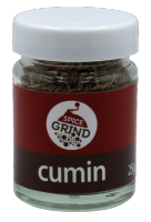 SPICEGRIND Cumin Seeds, glass bottle, 25 grams