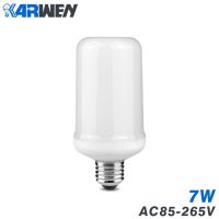 โคมไฟ Led 3โหมดการจำลองการกะพริบ7W AC85-265V E27หลอดไฟหลอดไฟ LED