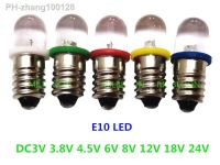 5pcs E10 led bulb E10 DC 3V 3.8V 4.5V 6V 8V 12V 18V 24V Instrument bulb E10 Indicator bulb Old fashioned flashlight bulb