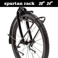 ตะแกรงหน้าจักรยาน SPARTAN ล้อ 20" 24" สำหรับใช้แขวนกระเป๋าคู่หน้า รับน้ำหนักได้ถึง 10kg วัสดุอลูมิเนียม