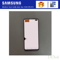 100% Original AMOLED LCD สำหรับ Samsung Galaxy S10 Plus G975จอแสดงผล LCD Touch Screen พร้อม Digitizer Assembly Black Dot