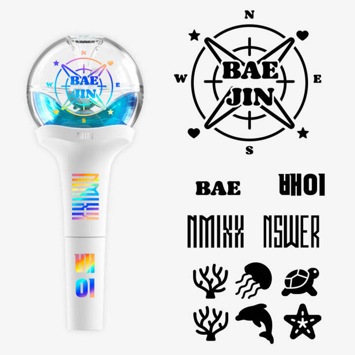 พร้อมส่ง-สติ๊กเกอร์ติดแท่งไฟโฮโลแกรม-nmixx-hologram-sticker-lightstick-nmixx