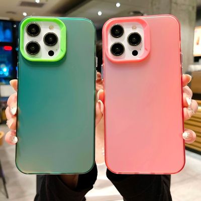 Colorful Gradient&nbsp;Phone Case For iPhone 14 Pro Max 13 Pro Max 12 Pro Max Soft Silicone Phone Back Cover for iPhone 11 Pro Max XR XS Max Back Shell